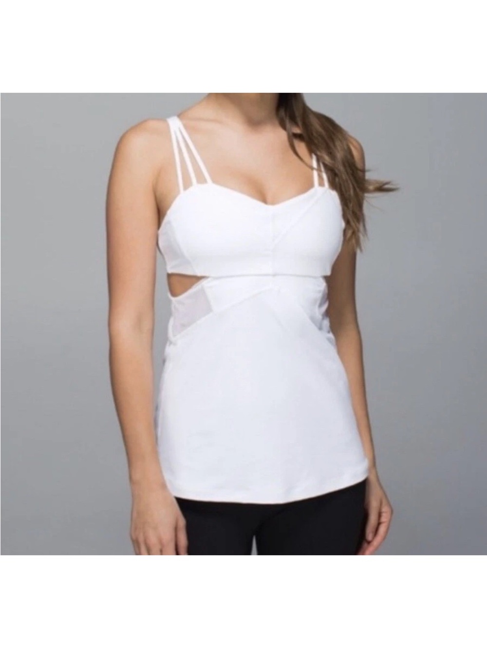 Lululemon Exquisite Tank II White Athletic Sporty Activewear 2